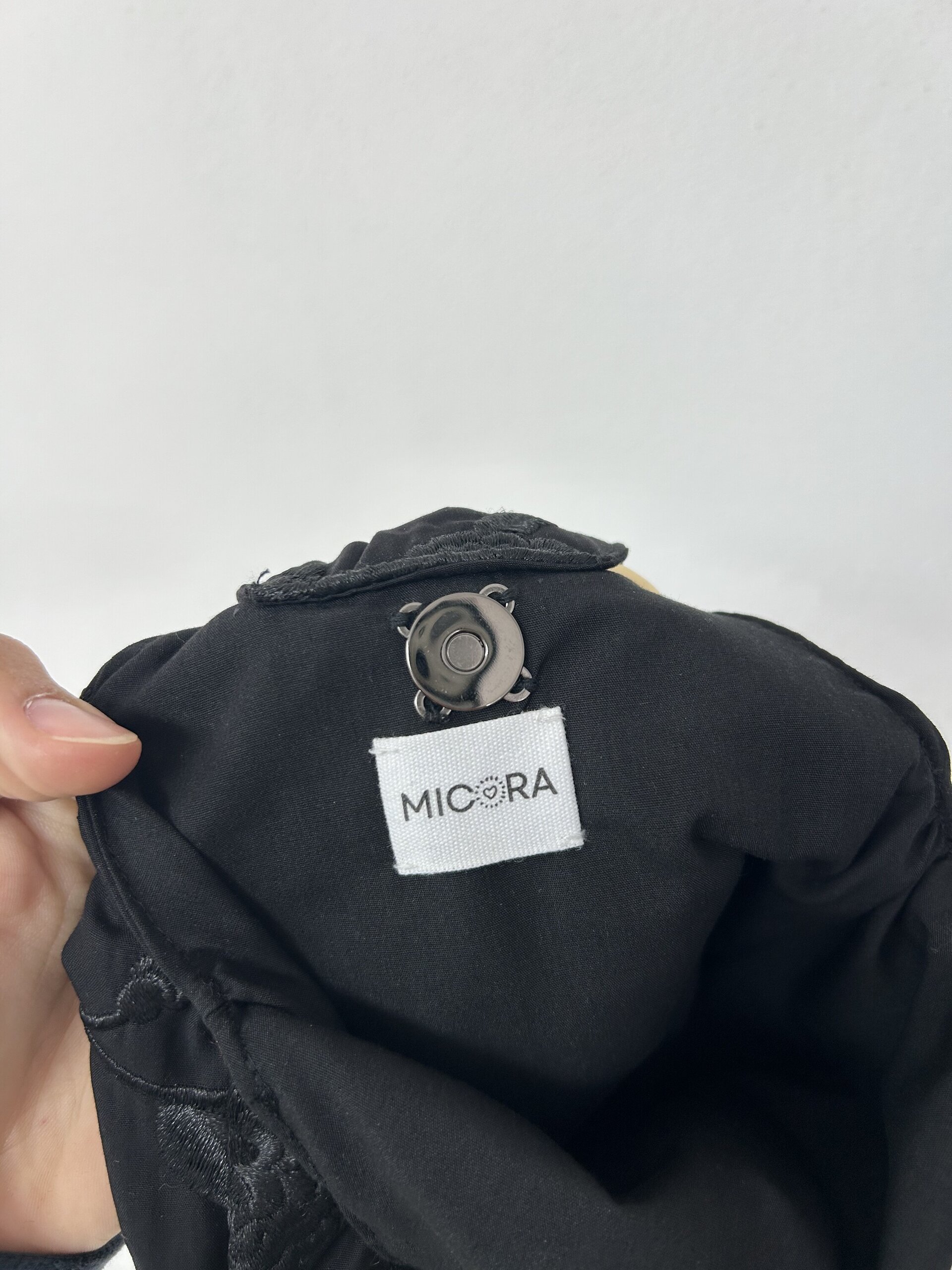 Bolso Negro Bordado - 3