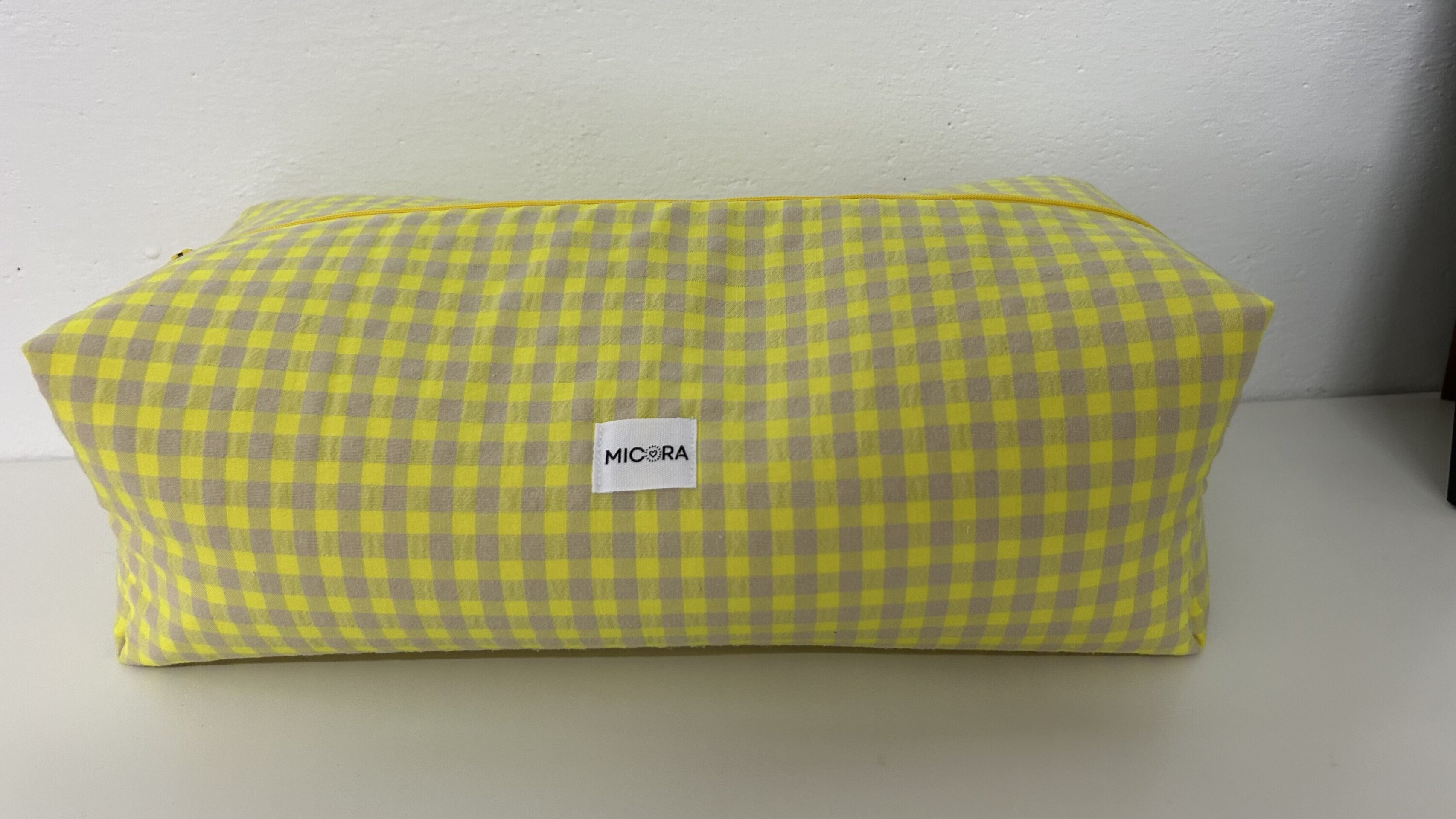 Neceser Acolchado Vichy Amarillo - 1