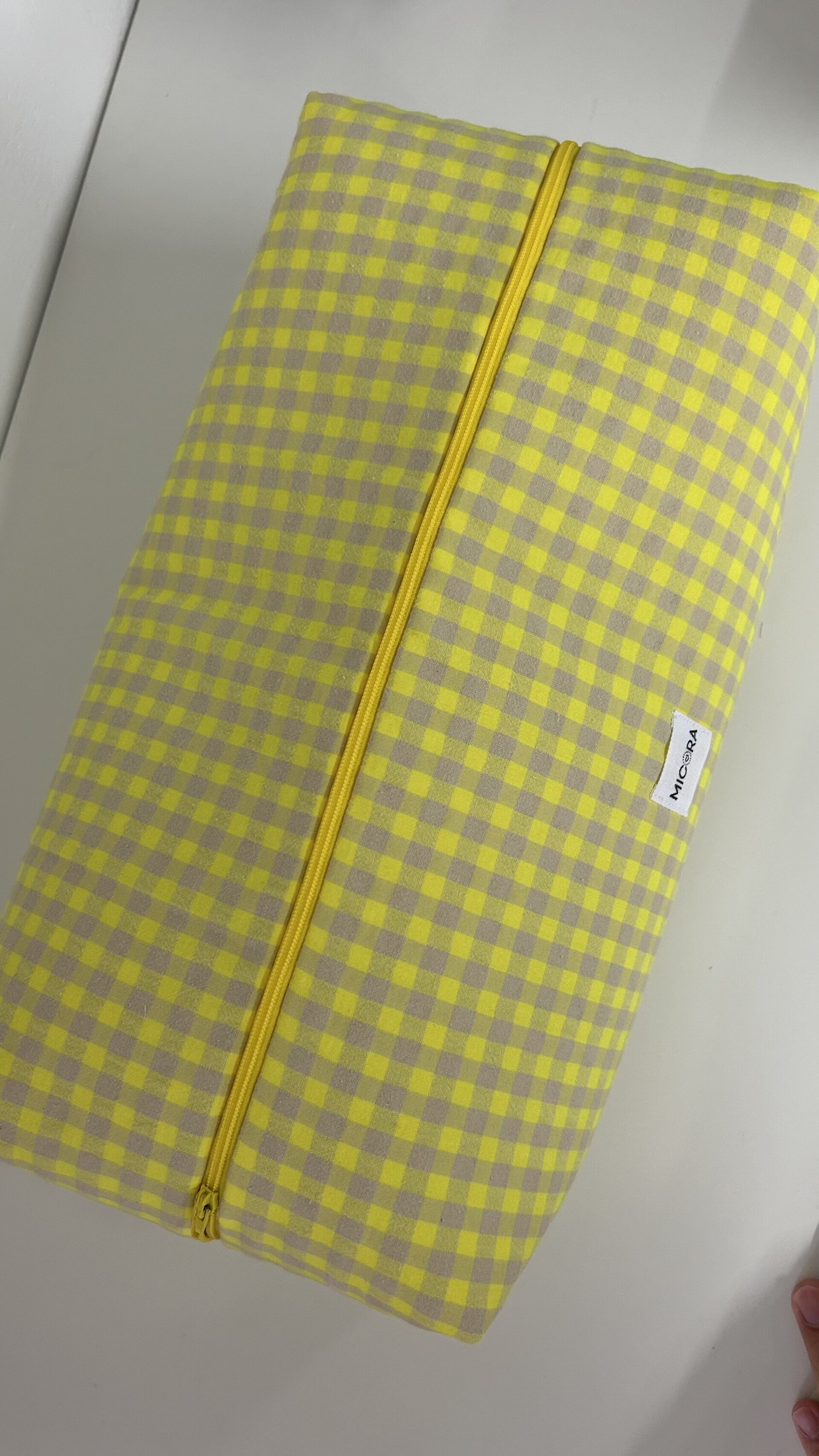Neceser Acolchado Vichy Amarillo - 4