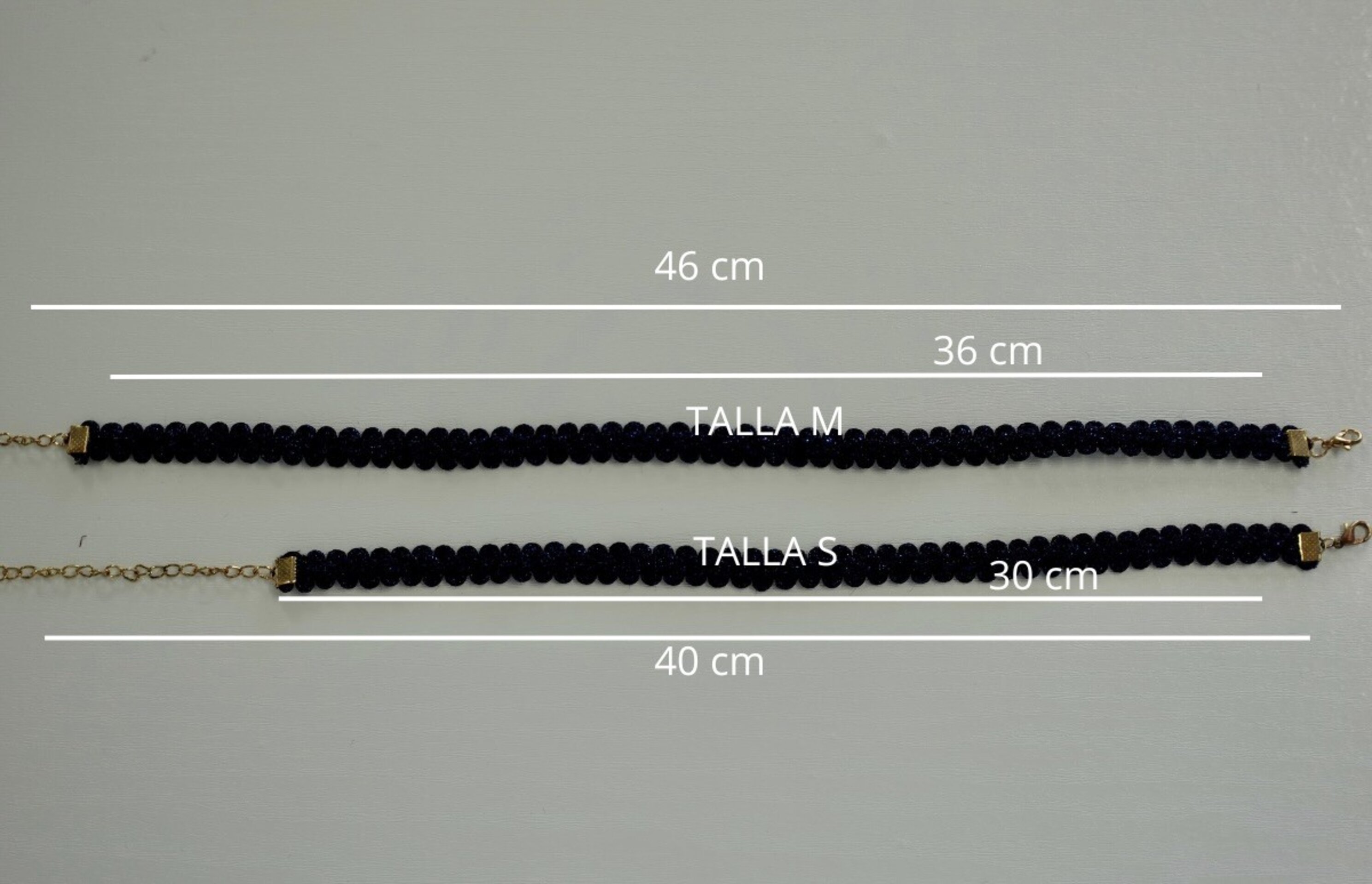 Choker Azul Marino Brillo - 3